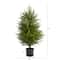 3.5ft. Unlit Norfolk Island Pine Natural Look Artificial Christmas Tree